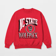 NORTH CAROLINA STATE WOLFPACK MAIN CHARACTER PREMIUM FLEECE DROP SHOULDER CREWNECK PULLOVER
