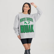 NORTH DAKOTA FIGHTING HAWKS FIERCE FOCUS PREMIUM FLEECE DROP SHOULDER CREWNECK PULLOVER