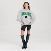 NORTH DAKOTA FIGHTING HAWKS TRADITION REFINED PREMIUM FLEECE CREWNECK PULLOVER