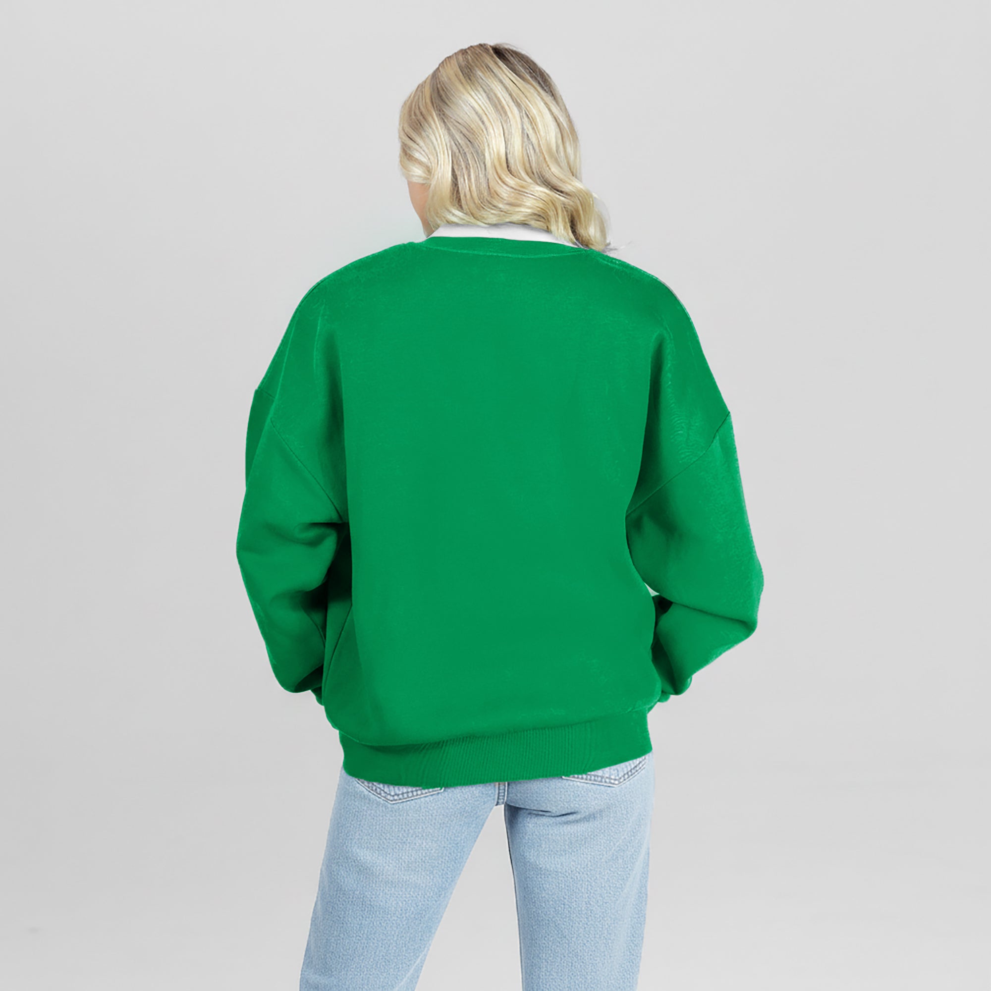 NORTH DAKOTA FIGHTING HAWKS CLASSIC ARCHIVES PREMIUM DROP SHOULDER FLEECE CREWNECK PULLOVER