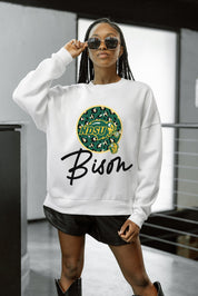 NORTH DAKOTA STATE BISON WILD BREAKTHROUGH PREMIUM FLEECE CREWNECK PULLOVER