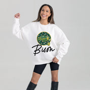 NORTH DAKOTA STATE BISON WILD BREAKTHROUGH PREMIUM FLEECE CREWNECK PULLOVER