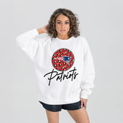 NEW ENGLAND PATRIOTS WILD BREAKTHROUGH PREMIUM FLEECE CREWNECK PULLOVER