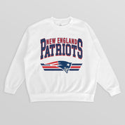 NEW ENGLAND PATRIOTS SWIFT STRIKE PREMIUM FLEECE CREWNECK PULLOVER