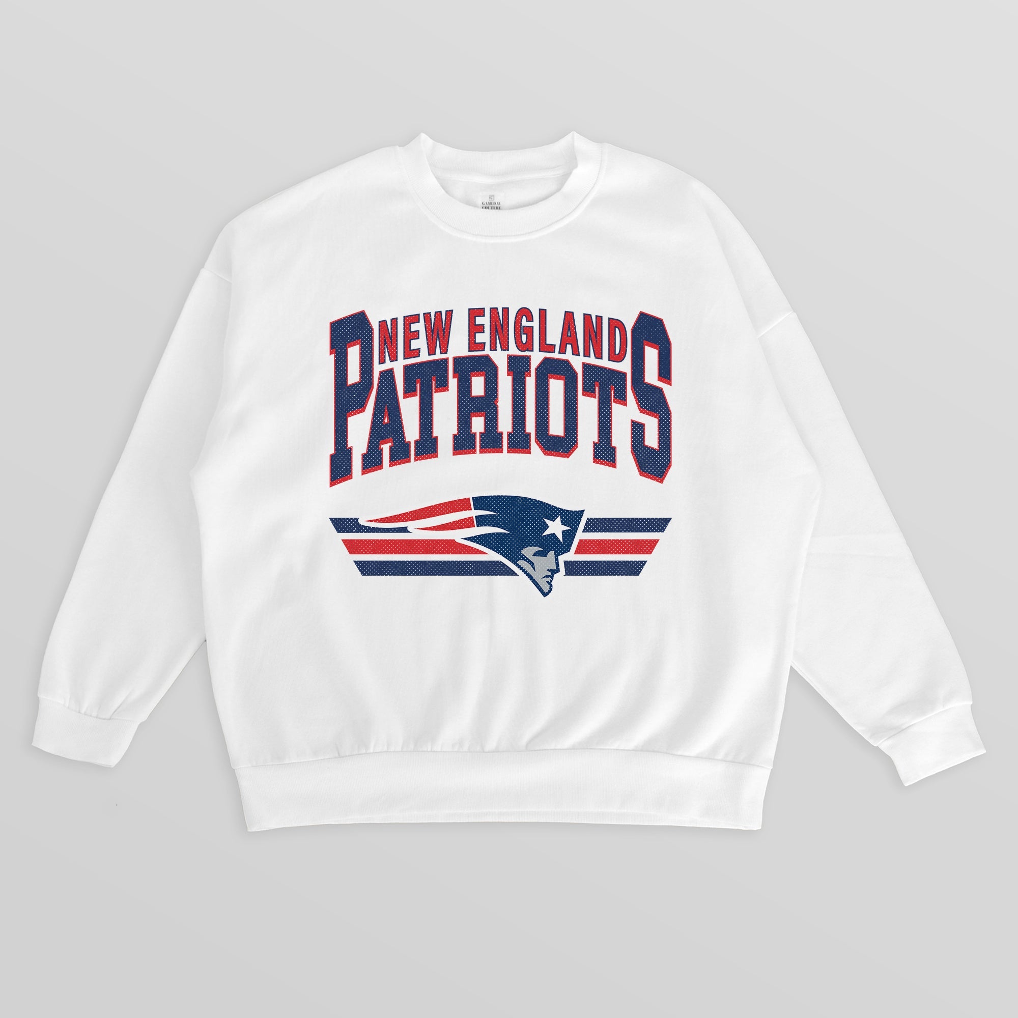 NEW ENGLAND PATRIOTS SWIFT STRIKE PREMIUM FLEECE CREWNECK PULLOVER