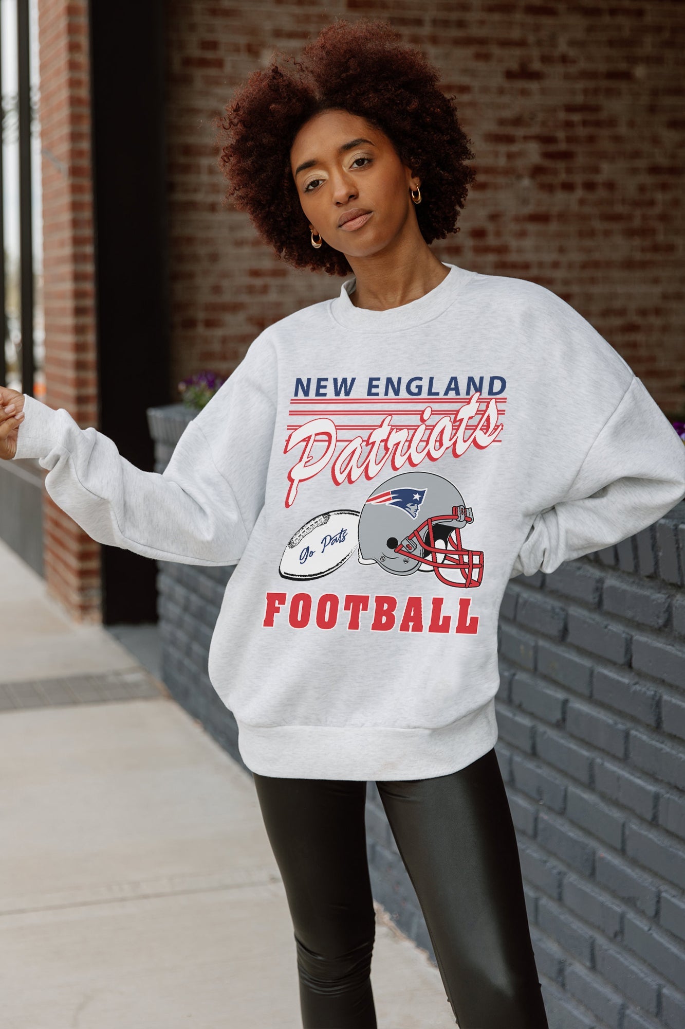 NEW ENGLAND PATRIOTS HOME TURF PREMIUM FLEECE CREWNECK PULLOVER