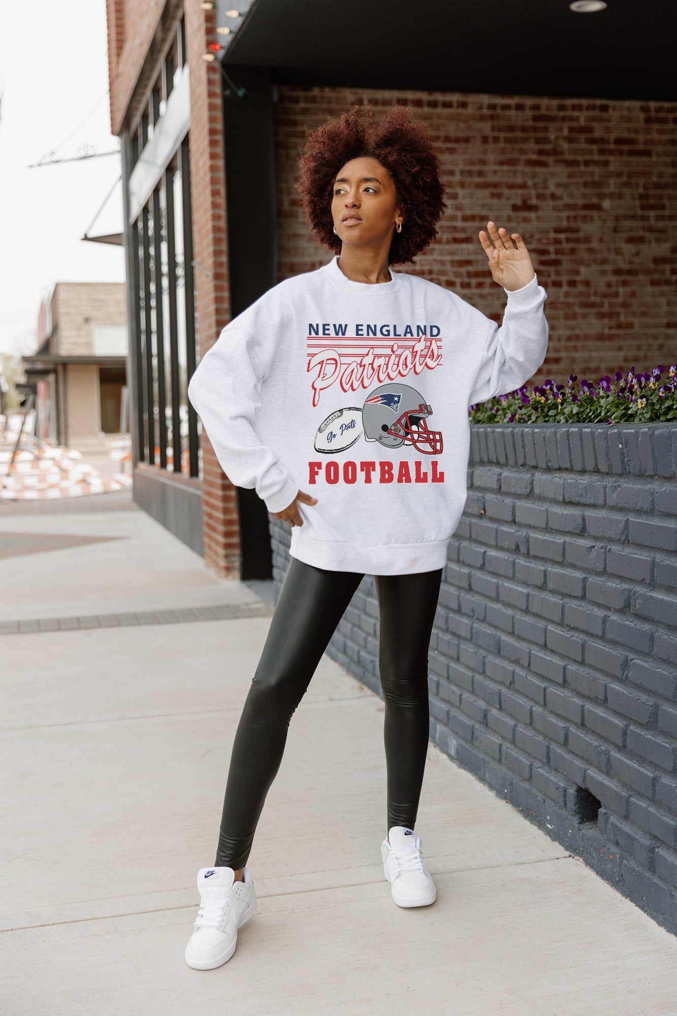 NEW ENGLAND PATRIOTS HOME TURF PREMIUM FLEECE CREWNECK PULLOVER