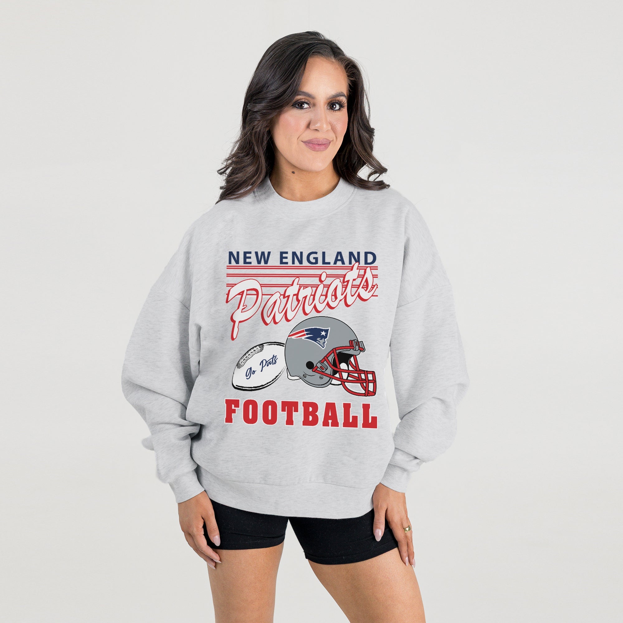 NEW ENGLAND PATRIOTS HOME TURF PREMIUM FLEECE CREWNECK PULLOVER