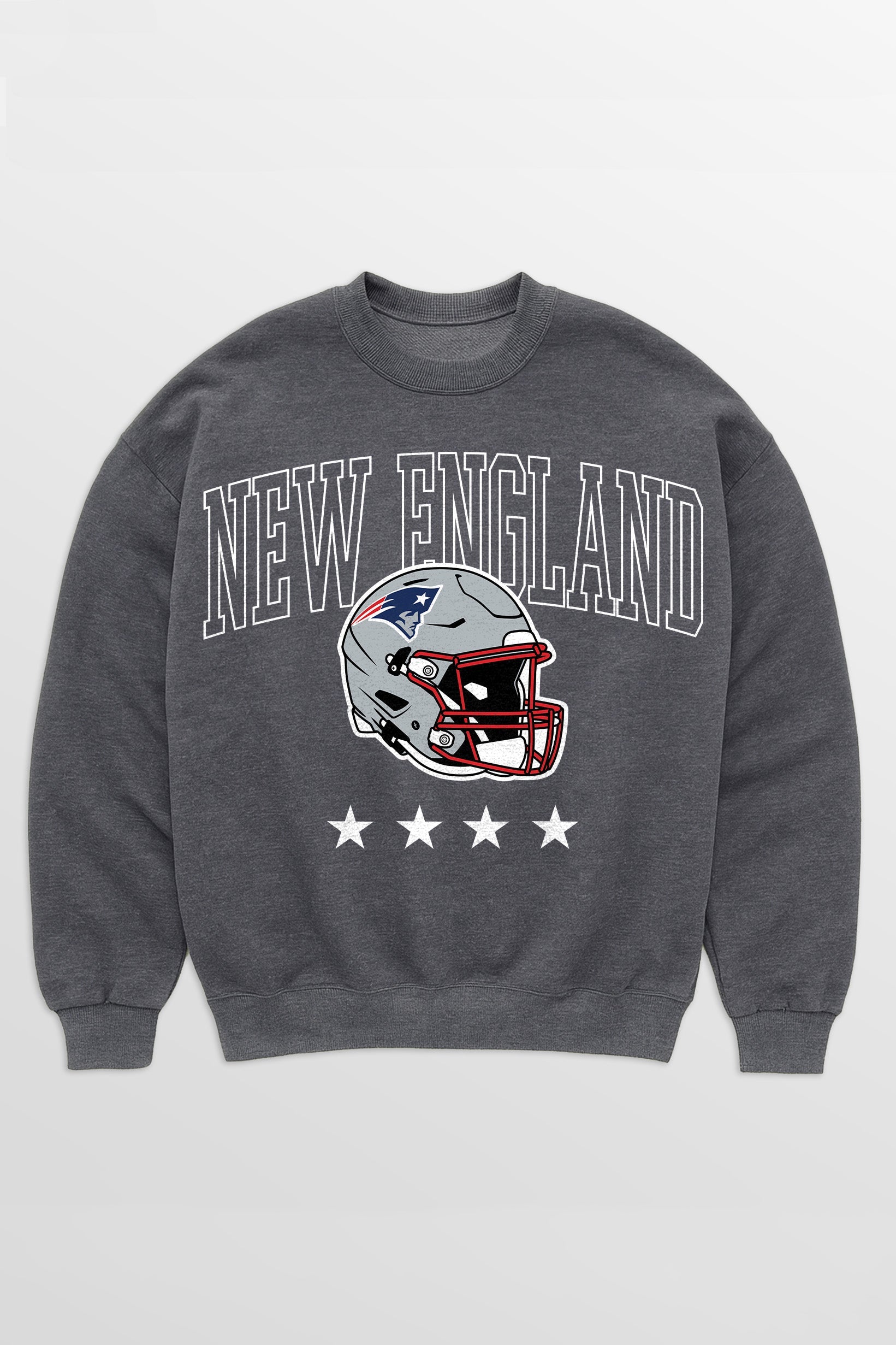 NEW ENGLAND PATRIOTS RISING STAR PREMIUM FLEECE CREWNECK PULLOVER