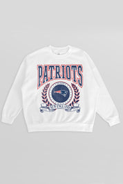 NEW ENGLAND PATRIOTS STAY COOL PREMIUM FLEECE CREWNECK PULLOVER