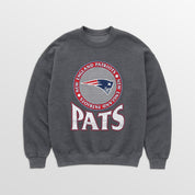 NEW ENGLAND PATRIOTS SATURDAY SEAL PREMIUM FLEECE DROP SHOULDER CREWNECK PULLOVER