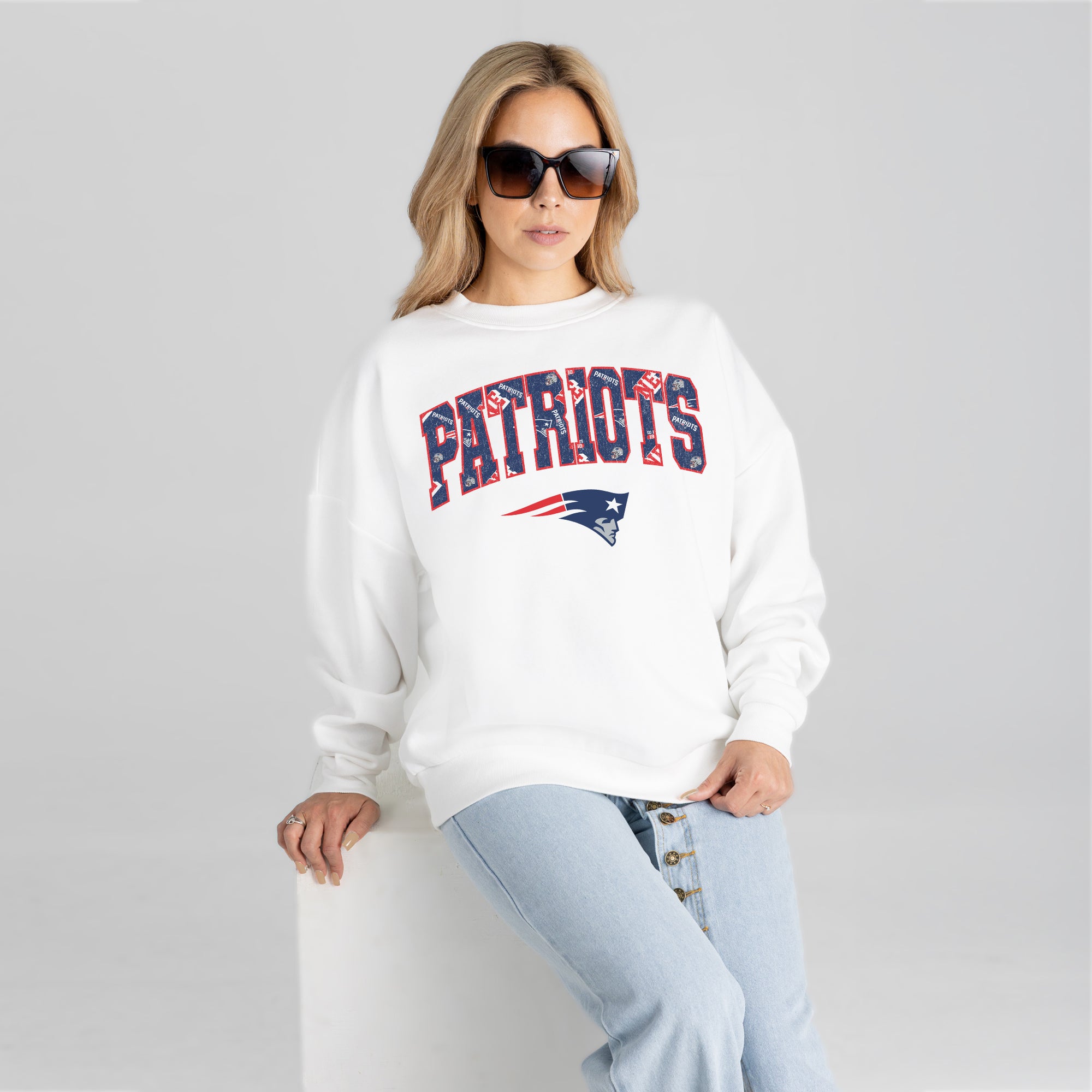 NEW ENGLAND PATRIOTS SWEET PLAY PREMIUM FLEECE PULLOVER