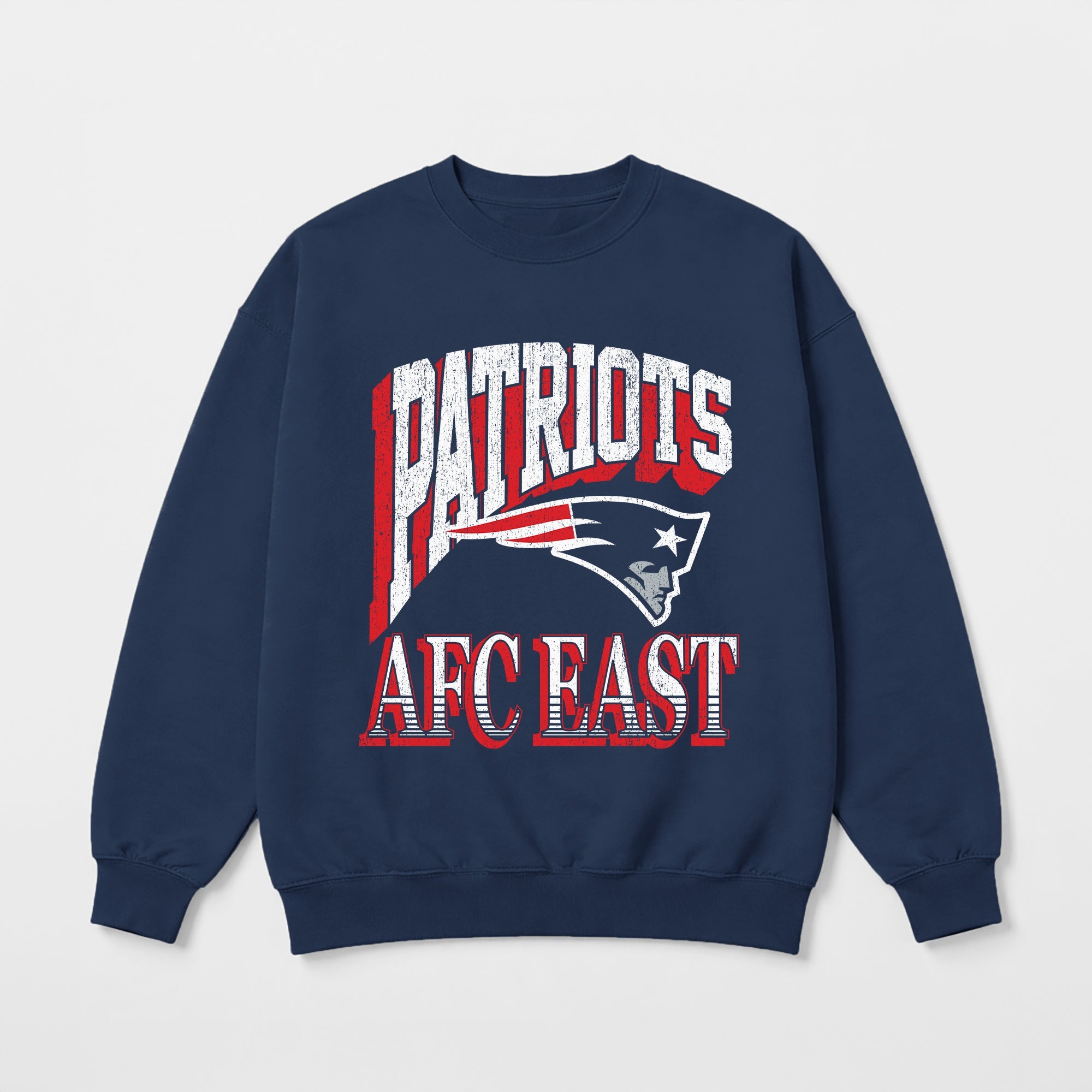 NEW ENGLAND PATRIOTS MAIN CHARACTER PREMIUM FLEECE DROP SHOULDER CREWNECK PULLOVER