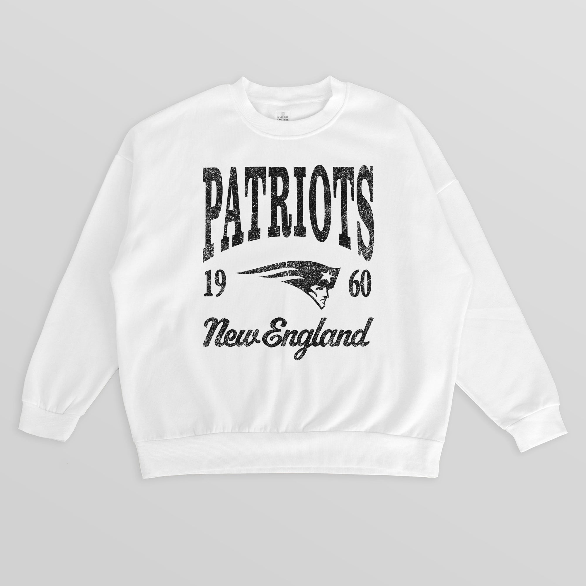 NEW ENGLAND PATRIOTS PEAK SEASON PREMIUM FLEECE CREWNECK PULLOVER
