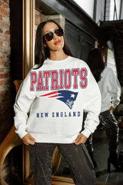 NEW ENGLAND PATRIOTS Sunday Drives Fleece Crewneck Pullover