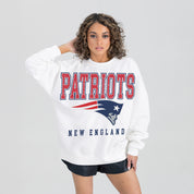 NEW ENGLAND PATRIOTS Sunday Drives Fleece Crewneck Pullover