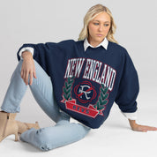 NEW ENGLAND REVOLUTION CLASSIC ARCHIVES PREMIUM FLEECE DROP SHOULDER CREWNECK PULLOVER