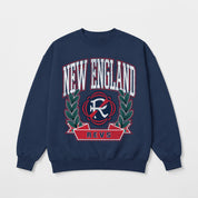 NEW ENGLAND REVOLUTION CLASSIC ARCHIVES PREMIUM FLEECE DROP SHOULDER CREWNECK PULLOVER