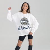 NEW HAMPSHIRE WILDCATS WILD BREAKTHROUGH PREMIUM FLEECE CREWNECK PULLOVER