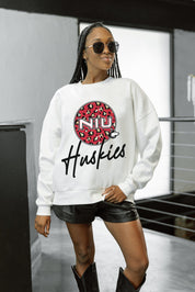NORTHERN ILLINOIS HUSKIES WILD BREAKTHROUGH PREMIUM FLEECE CREWNECK PULLOVER