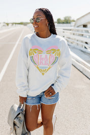 STAY CALM AND LAKE ON DROP SHOULDER CREWNECK SWEATSHIRT