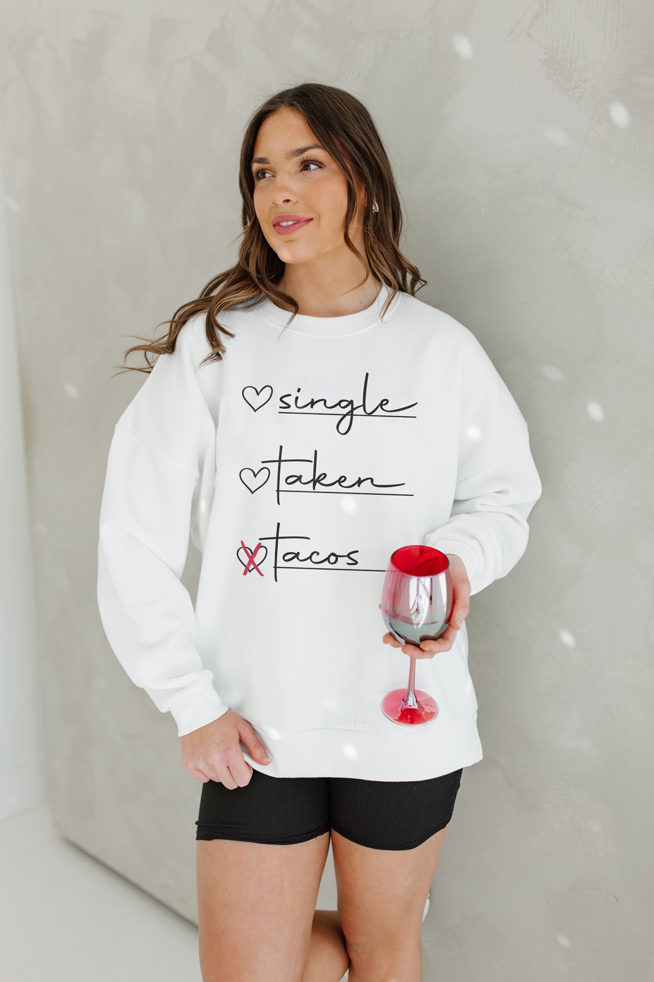 STATUS CHECKLIST PREMIUM FLEECE DROP SHOULDER CREWNECK SWEATSHIRT