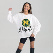 NORTHERN MICHIGAN WILDCATS WILD BREAKTHROUGH PREMIUM FLEECE CREWNECK PULLOVER