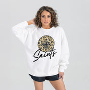 NEW ORLEANS SAINTS WILD BREAKTHROUGH PREMIUM FLEECE CREWNECK PULLOVER