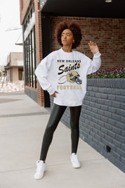 NEW ORLEANS SAINTS HOME TURF PREMIUM FLEECE CREWNECK PULLOVER