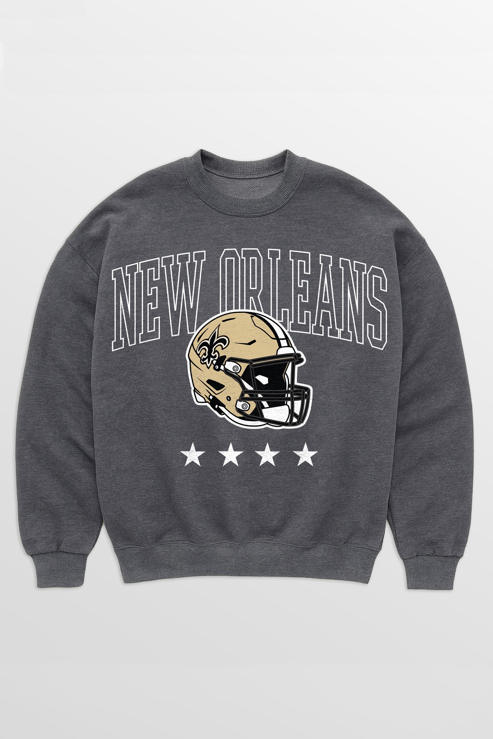 NEW ORLEANS SAINTS RISING STAR PREMIUM FLEECE CREWNECK PULLOVER
