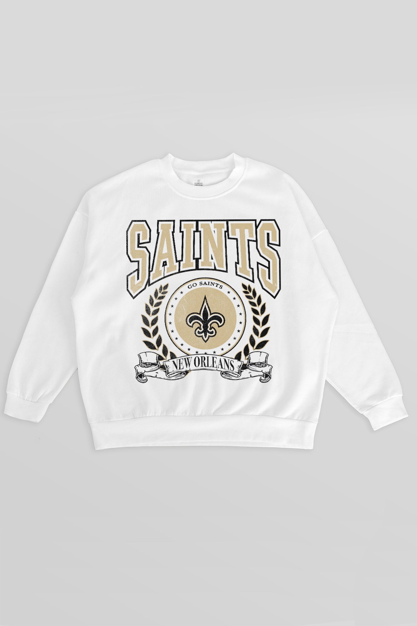 NEW ORLEANS SAINTS STAY COOL PREMIUM FLEECE CREWNECK PULLOVER