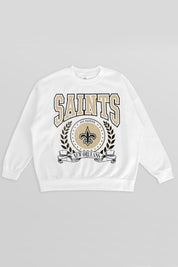 NEW ORLEANS SAINTS STAY COOL PREMIUM FLEECE CREWNECK PULLOVER