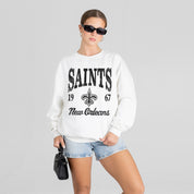NEW ORLEANS SAINTS PEAK SEASON PREMIUM FLEECE CREWNECK PULLOVER
