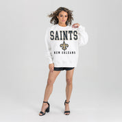 NEW ORLEANS SAINTS Sunday Drives Fleece Crewneck Pullover