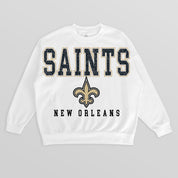 NEW ORLEANS SAINTS Sunday Drives Fleece Crewneck Pullover