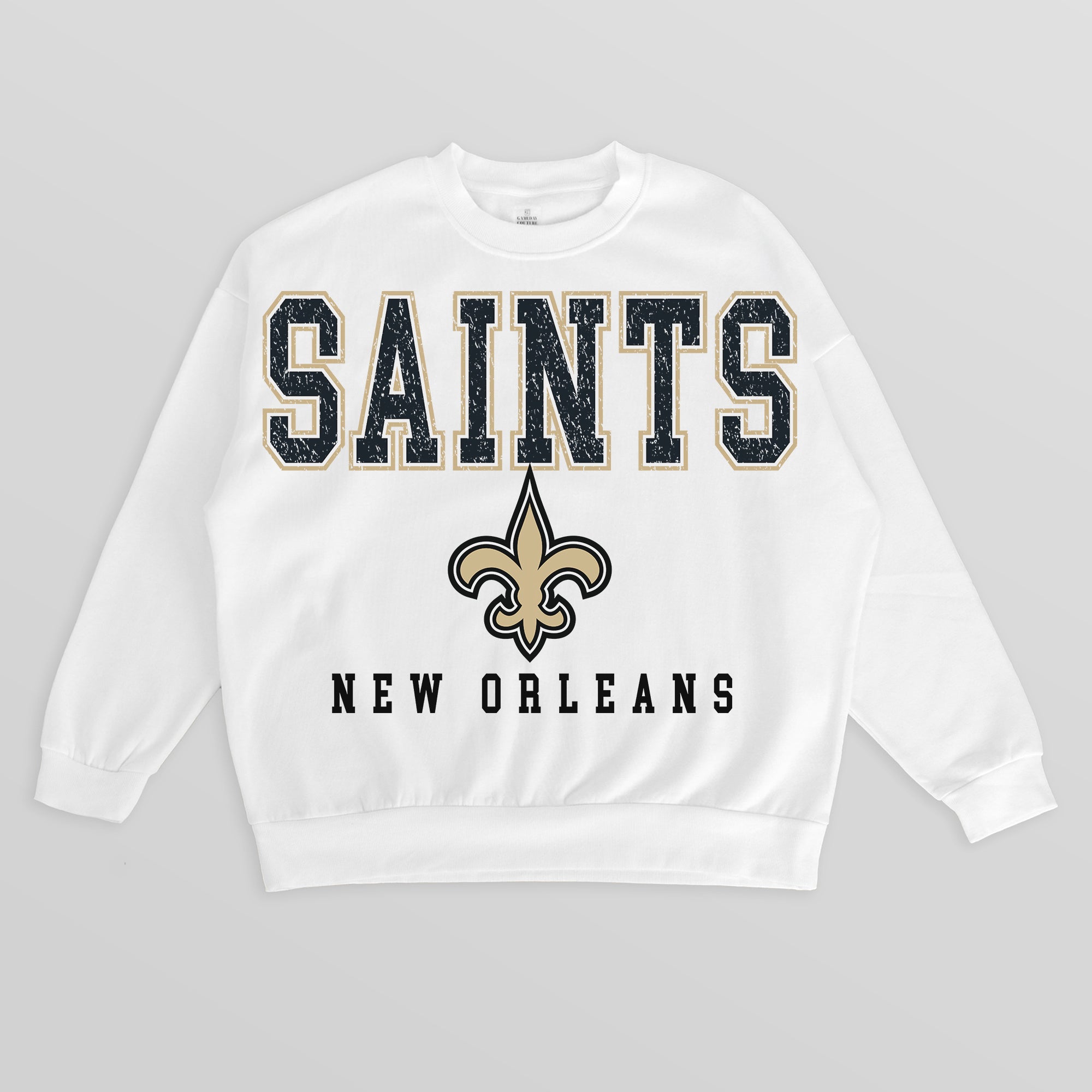 NEW ORLEANS SAINTS Sunday Drives Fleece Crewneck Pullover