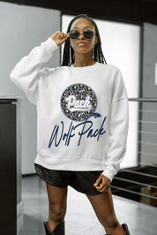 NEVADA WOLF PACK WILD BREAKTHROUGH PREMIUM FLEECE CREWNECK PULLOVER
