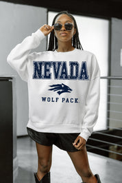 NEVADA WOLF PACK FREESTYLE PREMIUM FLEECE CREWNECK PULLOVER