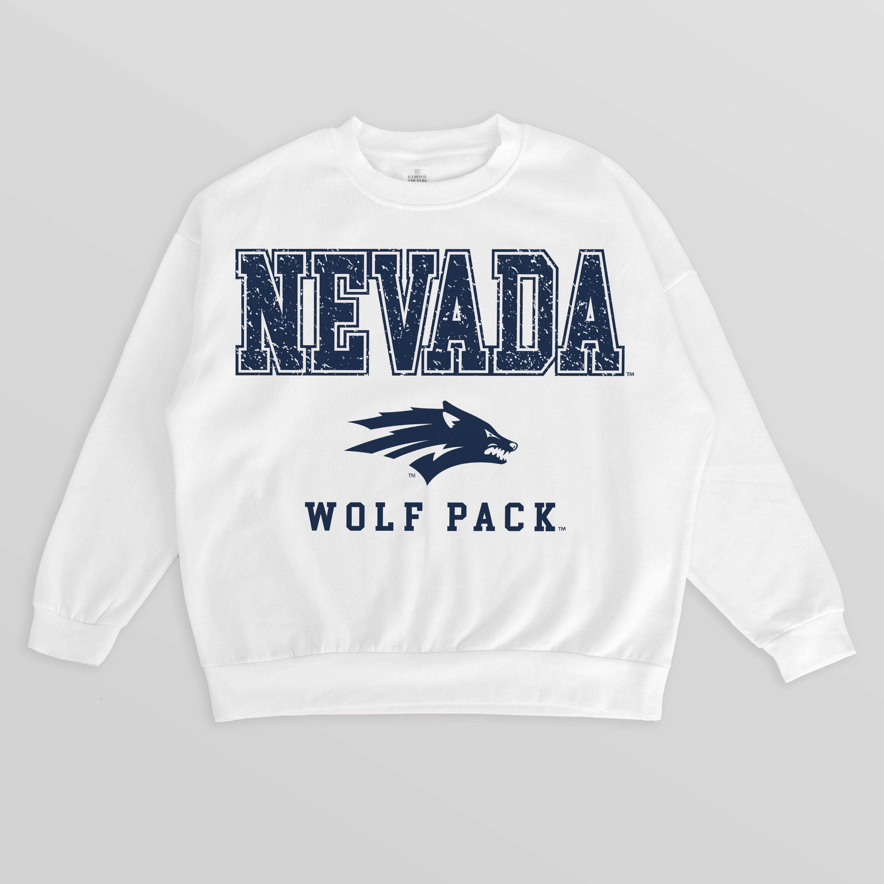 NEVADA WOLF PACK FREESTYLE PREMIUM FLEECE CREWNECK PULLOVER