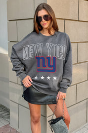 NEW YORK GIANTS RISING STAR PREMIUM FLEECE CREWNECK PULLOVER