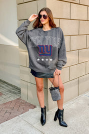 NEW YORK GIANTS RISING STAR PREMIUM FLEECE CREWNECK PULLOVER