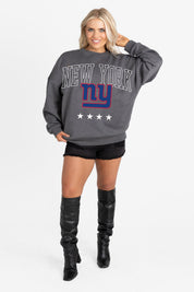 NEW YORK GIANTS RISING STAR PREMIUM FLEECE CREWNECK PULLOVER