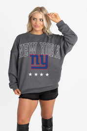 NEW YORK GIANTS RISING STAR PREMIUM FLEECE CREWNECK PULLOVER
