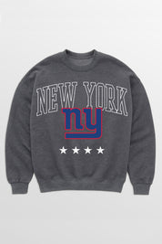 NEW YORK GIANTS RISING STAR PREMIUM FLEECE CREWNECK PULLOVER
