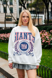 NEW YORK GIANTS STAY COOL PREMIUM FLEECE CREWNECK PULLOVER