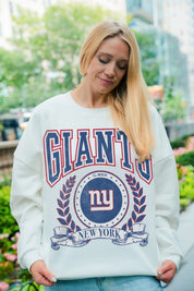 NEW YORK GIANTS STAY COOL PREMIUM FLEECE CREWNECK PULLOVER