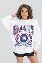 NEW YORK GIANTS STAY COOL PREMIUM FLEECE CREWNECK PULLOVER