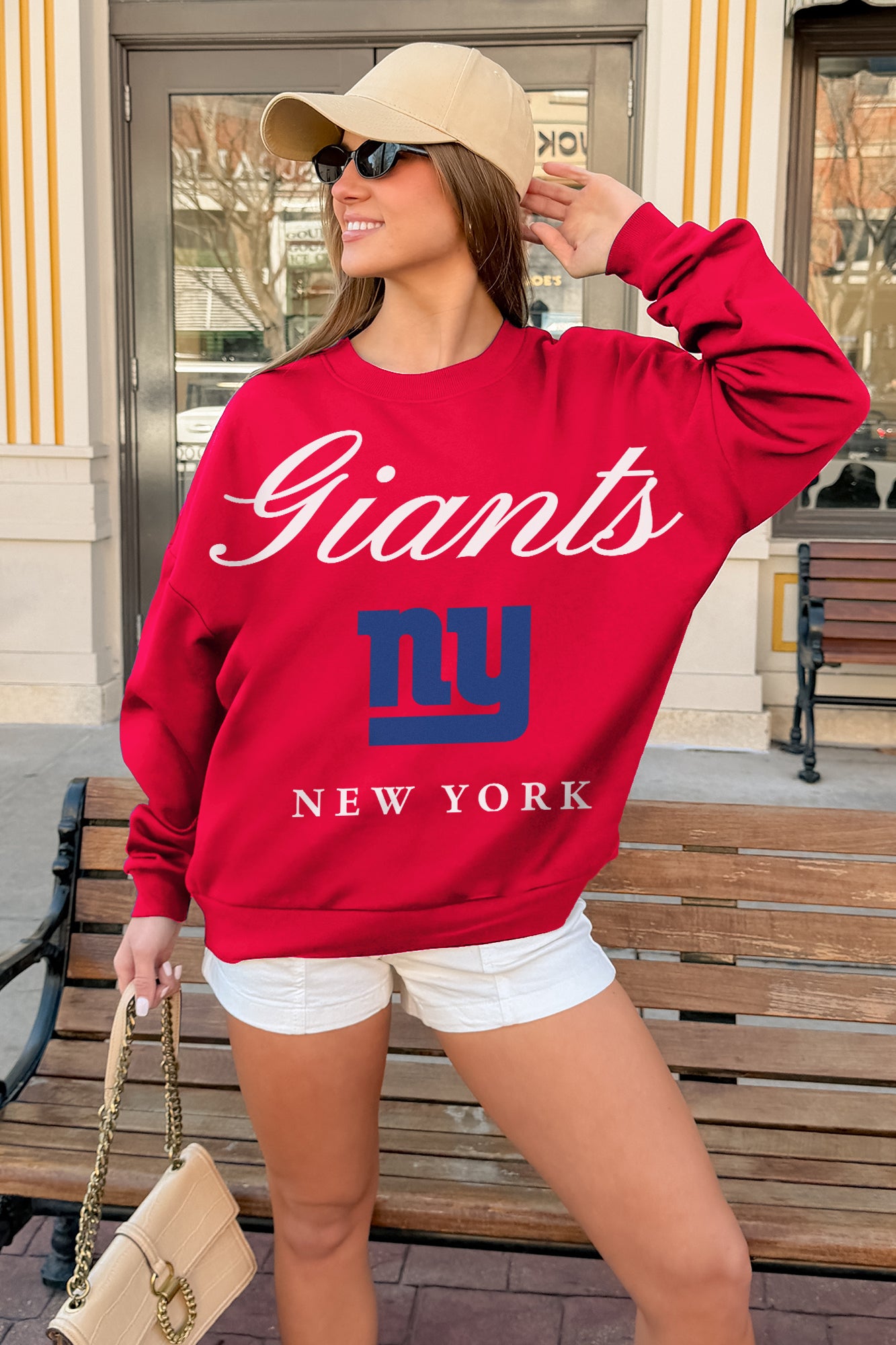 NEW YORK GIANTS LEGACY CLUB PREMIUM FLEECE CREWNECK PULLOVER