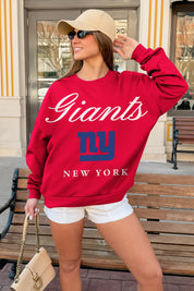 NEW YORK GIANTS LEGACY CLUB PREMIUM FLEECE CREWNECK PULLOVER
