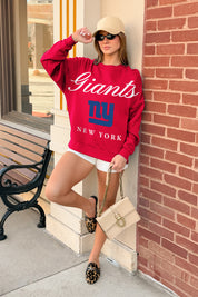 NEW YORK GIANTS LEGACY CLUB PREMIUM FLEECE CREWNECK PULLOVER